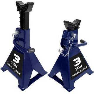 TCE AT43005AU Torin Steel Heavy Duty Jack Stands: dubbla låsstift 3 ton (6 000 lb) kapacitet blå 1 par (2 pack)