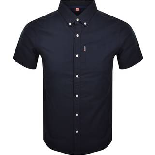 Superdry Oxford Short Sleeved Shirt Navy