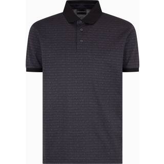 Emporio Armani Short Sleeved Polo T Shirt Black