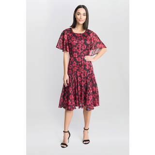 Gina Bacconi Annette Chiffon Sort KjoleEU 46 (UK 18)