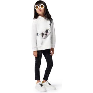 Marc Jacobs Kids Printed cotton-blend jersey hoodie - white - Y 10