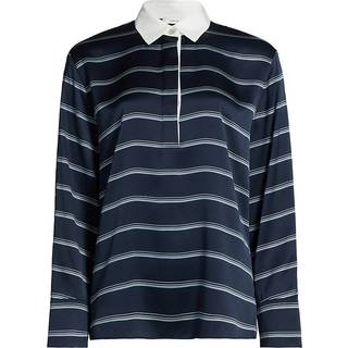 Vince Sweater Rugby Stripe Shirt L - Slate - L
