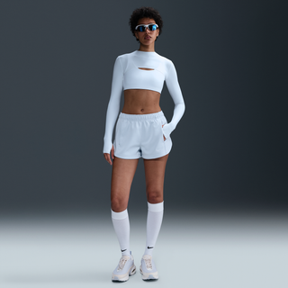 Nike Windrunner-shorts med mellemhøj talje til kvinder (5,1 cm) - blå - L (EU 44-46)