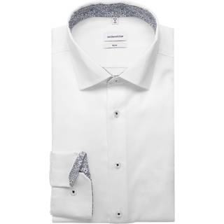 Seidensticker Herren Hemd weiß Slim Fit - weiß