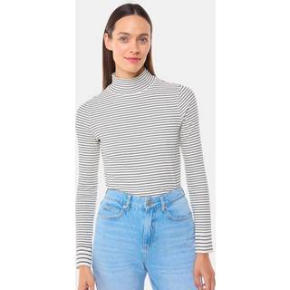 Whistles Stribet Rib Detail Polo T-shirtEU 40 (UK 12)