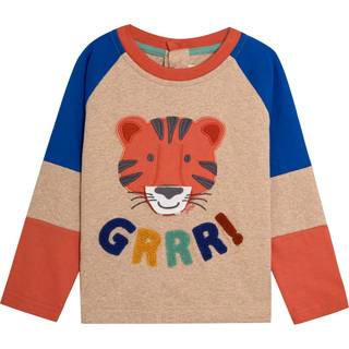 Jojo Maman Bébé JoJo Maman Bébé Natural Tiger Appliqué Top