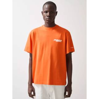 Reiss Reiss Papaya Orange Nakata McLaren F1 Team Oversize Unisex Fit Logo T-Shirt