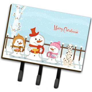 """" Caroline's Treasures Christmas Carolers Merry Dalmatian Leash eller Key Holder BB2428TH68 Triple """"
