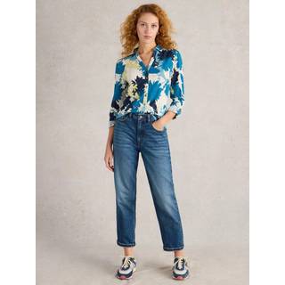 White Stuff White Stuff White Annie Jersey 100% Cotton Shirt