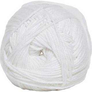 Cotton nr. 8 100 Hvid - Bomuld fra Hjertegarn - 2972