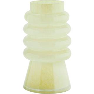 Madam Stoltz Vase 23 Cm - Vaser Glas Gul - J71222055M