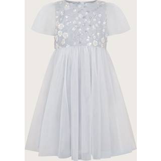 Monsoon Bella Blomster Tryk Pyntet Kjole4 år (104cm)