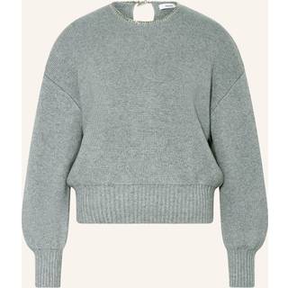 Reiss Reiss Grey Nadine Chain-Necklace Jumper With Cashmere