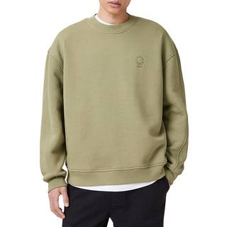 All Saints AllSaints Green Haven Cotton Crew Sweatshirt