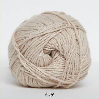 Cotton nr. 8 fra Hjertegarn i mange farver - 0209 beige - 100% Bomuld