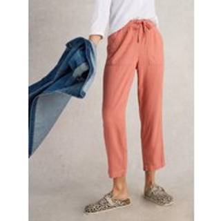 White Stuff White Stuff Red Elle Linen Blend Trousers