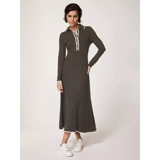 Mint Velvet Mint Velvet Green Jersey Polo Midi Dress