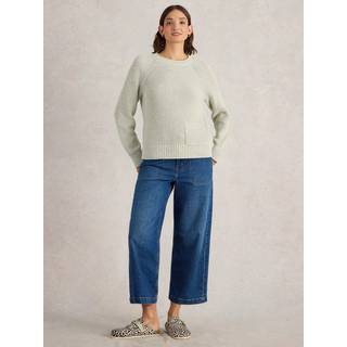 White Stuff White Stuff Green Bailey 100% Cotton Jumper
