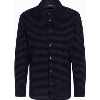 Emporio Armani Regular Fit Long Sleeved Shirt Navy