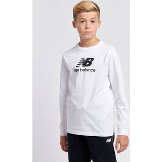New Balance New Balance New Balance Børne Jersey Stacked Logo Langærmet T-shirt
