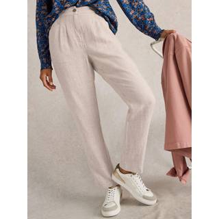 White Stuff White Stuff Natural Rowena 100% Linen Trousers