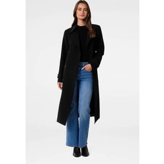 Forever New Forever New Black Leanne Crepe Trench Coat