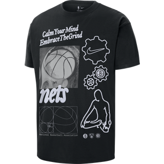 Brooklyn Nets Courtside Nike NBA Max90-T-shirt til mænd - sort