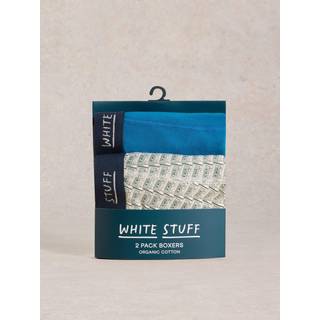 White Stuff Plain & Tryk Bokser 2 PakkeX-Large