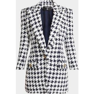 Balmain Houndstooth tweed blazer - black - XS