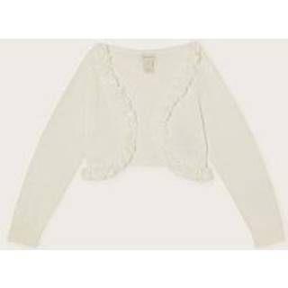 Monsoon Monsoon Natural Flora Corsage Trim 100% Cotton Cardigan