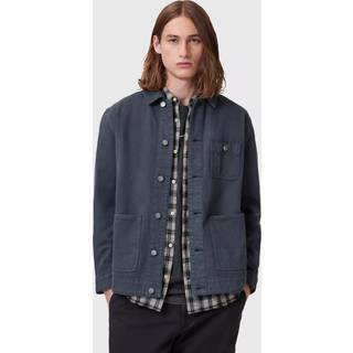 All Saints AllSaints Blue Eavis Blue Relaxed Fit Cotton Chore Jacket