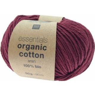 Essentials Organic Cotton aran - Weinrot