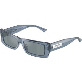 Jimmy Choo Kvinde JC5040U 50671U Solbriller Acetat Blå Lyseblå Firkantet Spejlet