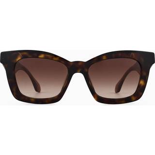 Giorgio Armani Kvinde AR8235U 502613 Solbriller Acetat Skildpadde Brun Sommerfugl Normal Skygge