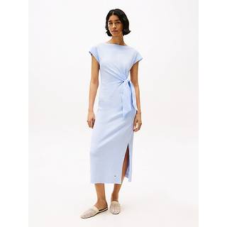 Boat Neck Slim Midi Dress