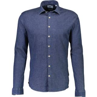 Soft Indigo Stretch Skjorte, Dk Blue, L