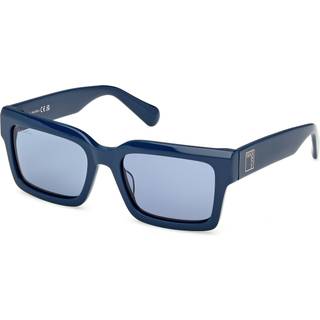 MAX&Co Kvinde MO0132 90V Solbriller Acetat Blå Blå Firkantet Normal