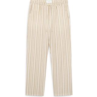 Les Deux Houston Stripe Cotton Pants Ivory