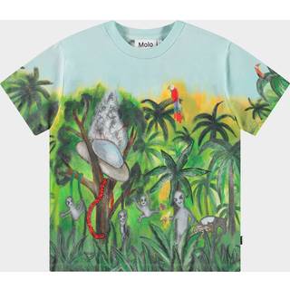 Molo Roxo Short Sleeve T-Shirt Jungle Visitors 128 cm  Blå  128 cm  mand