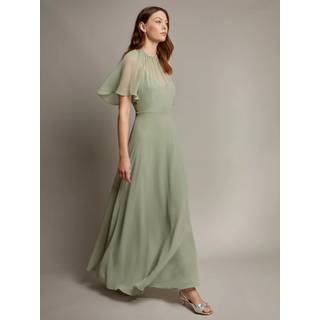 Monsoon Monsoon Green Mona Angel Sleeve Maxi Dress - EU 44 (UK 16)