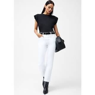 Rallie Shoulder Pad Tank Top Black