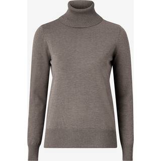 MilaSZ Rollneck Striktrøje, Iron Melange, L