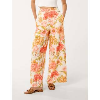 Forever New Forever New Cream Ingrid Wide Leg Trousers