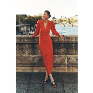 Boden Boden Scalloped Collar Tea Kjole - EU 38 Almindelig (UK 10 R)