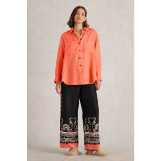 White Stuff White Stuff Orange Lydia Linen Shirt