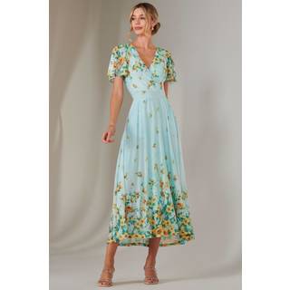 Jolie Moi Jolie Moi Blue Wrap Maxi Dress - EU 36 (UK 8)