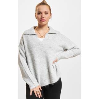 ONLY Onlmaggie Life Ls Split Neck Light Grey Melange L