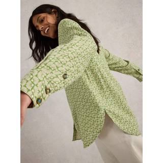 White Stuff White Stuff Green Lydia 100% Linen Shirt