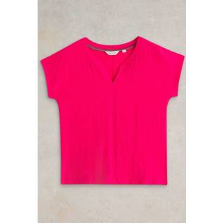 White Stuff Nelly Notch Neck 100% Bomuld T-shirtEU 50 (UK 22)
