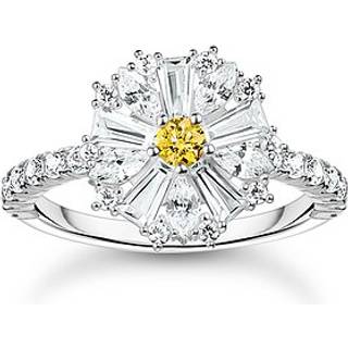 Thomas Sabo TR2493-051-4-54 Cocktailring Blume mit Steinen silber Damen